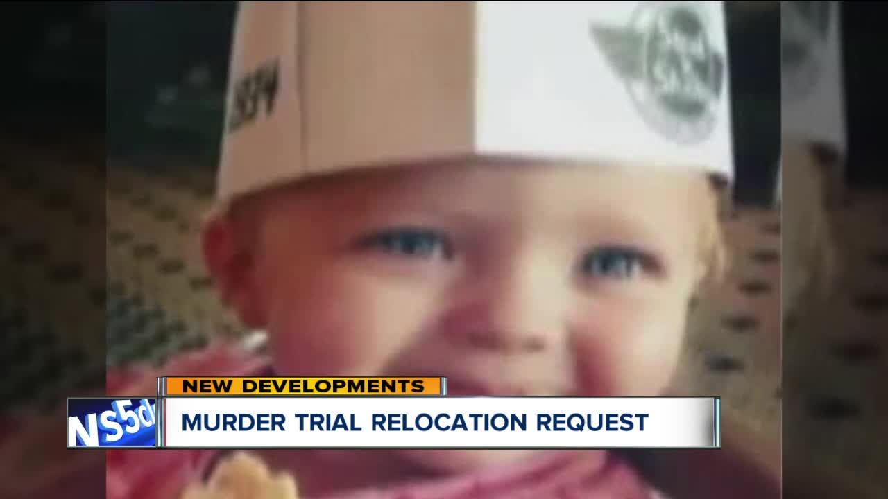 Ashtabula Co. man accused of killing and raping 1-year- old asks for change of trial location