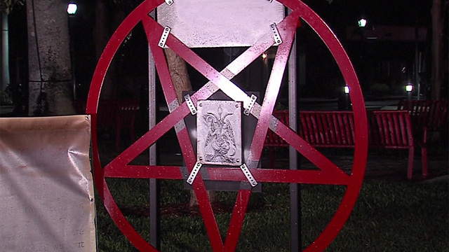 Church responds to Satanic pentagram display in Boca Raton