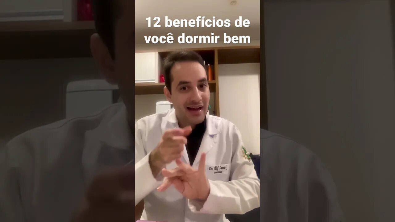 12 benefícios de dormir bem! l Dr. Álef Lamark #shorts