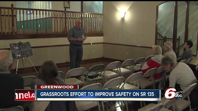 Community making grassroots effort to improve safety on State Road 135 in Greenwood