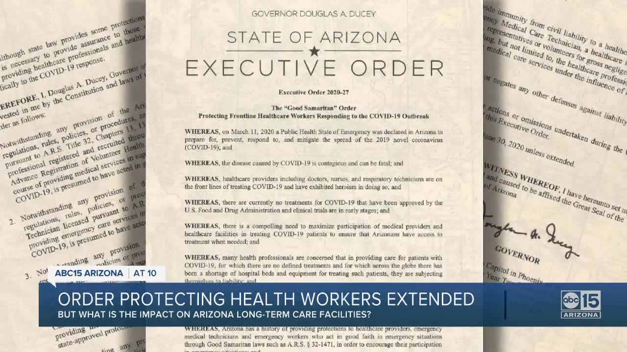 Order protecting health workers extended