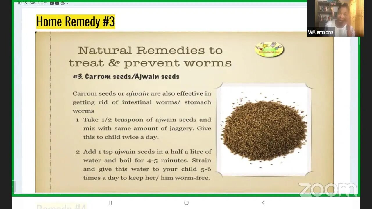 Home Remedies for Kids Intestinal Worms [Health Focus, SW] #CFMI