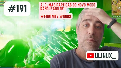 Algumas partidas do novo modo ranqueado de #Fortnite #duos