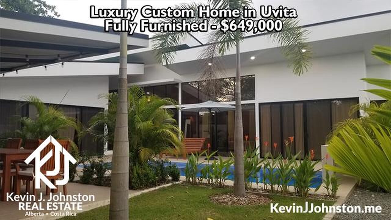 CUSTOM LUXURY HOME IN THE HEART OF UVITA COSTA RICA - FULLY FURNISHED $649,000