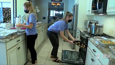 Teenage sisters start nonprofit cooking meals for foster families