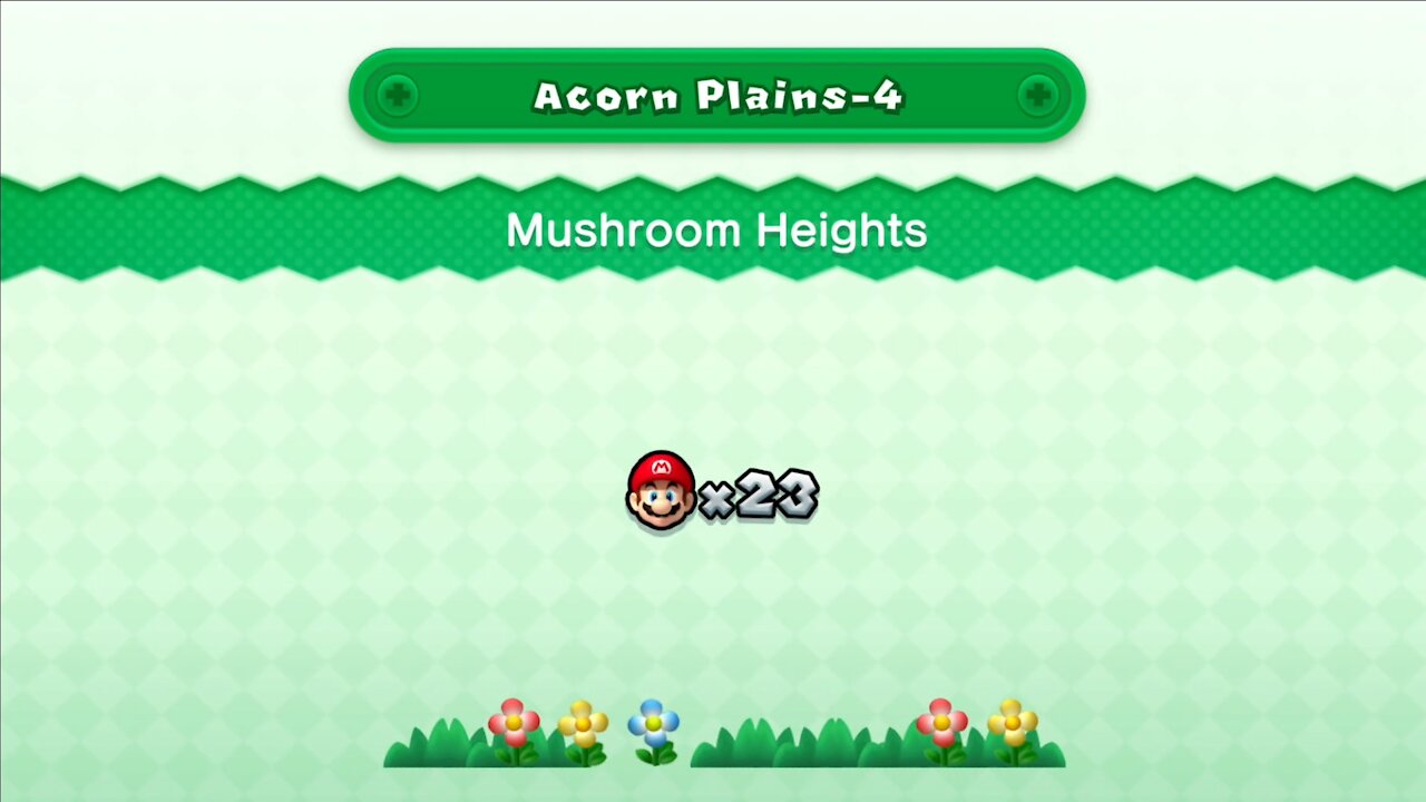 Acorn Plains-4 Mushroom Heights (All Star Coins). Nintendo Switch New Super Mario U Deluxe