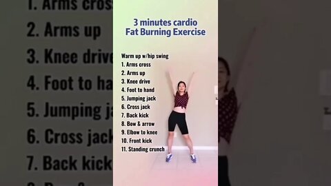 Amazing 3 minutes cardio fat burning Result Oriented Workouts #shorts #short #fitness