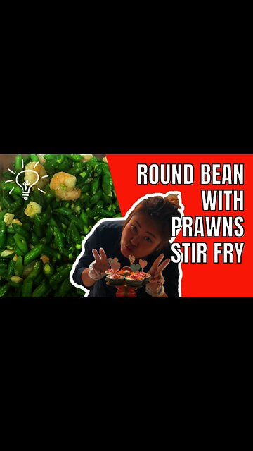 Cooking Round Bean with Prawns Stir Fry. Cooking Ideas & Inspiration. Dysha Kitchen. #shorts