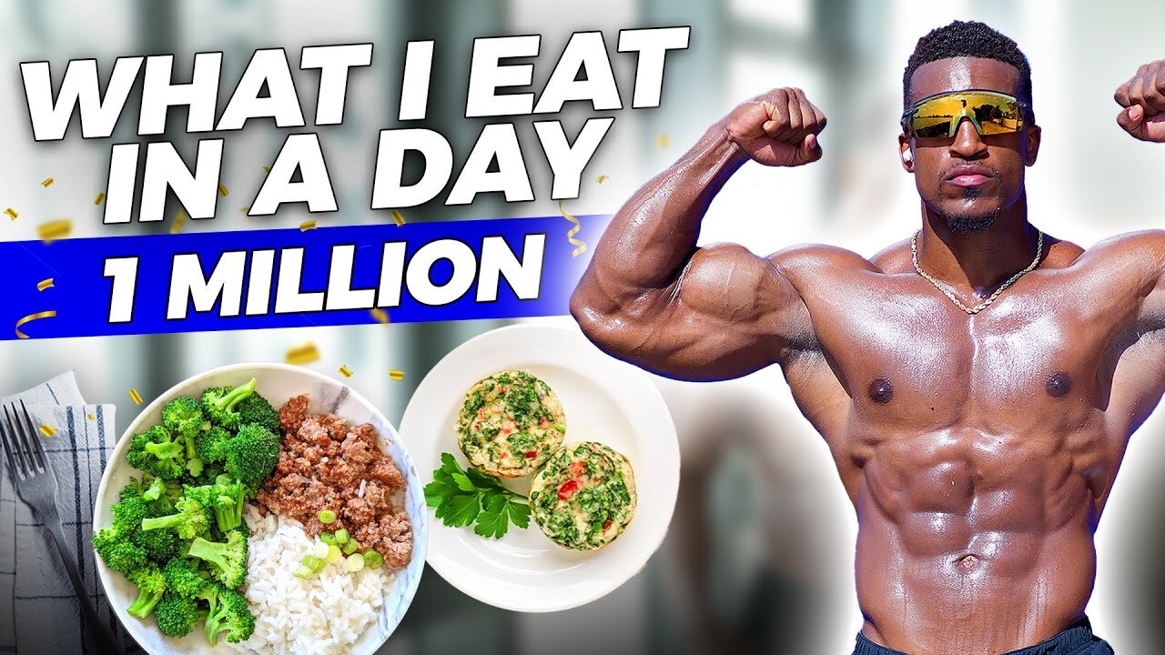 "WHAT I EAT IN A DAY - To Burn Fat & Maintain Muscle 💪....