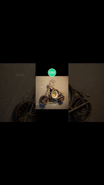 Iron Motorcycle Clock Wall Hanging Wall Decoration #homedecor #gadgets #shorts #decor #lifestyle
