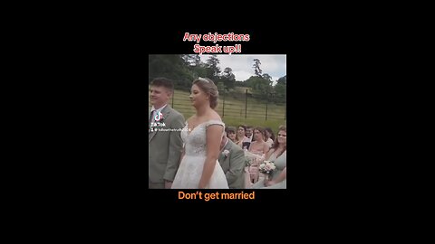 Marriage warning