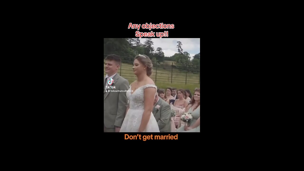 Marriage warning