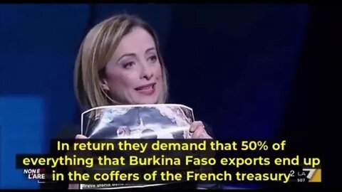 Italian Prime Minister destroying France's import Africa policies.