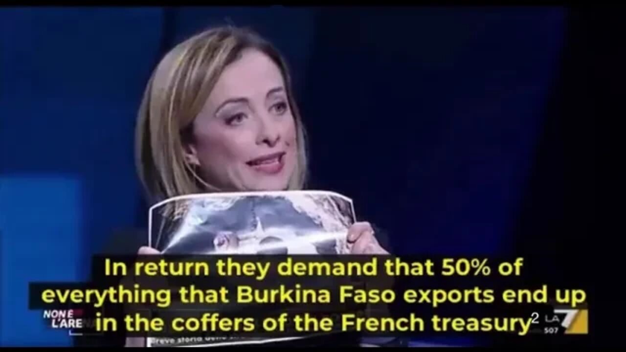 Italian Prime Minister destroying France's import Africa policies.