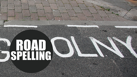 Bungling workmen misspell 'Olny' on road markings