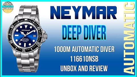 Really Deep Diver! | Neymar 1000m Chinese Automatic Diver 116610NSB Microbrand Unbox & Review