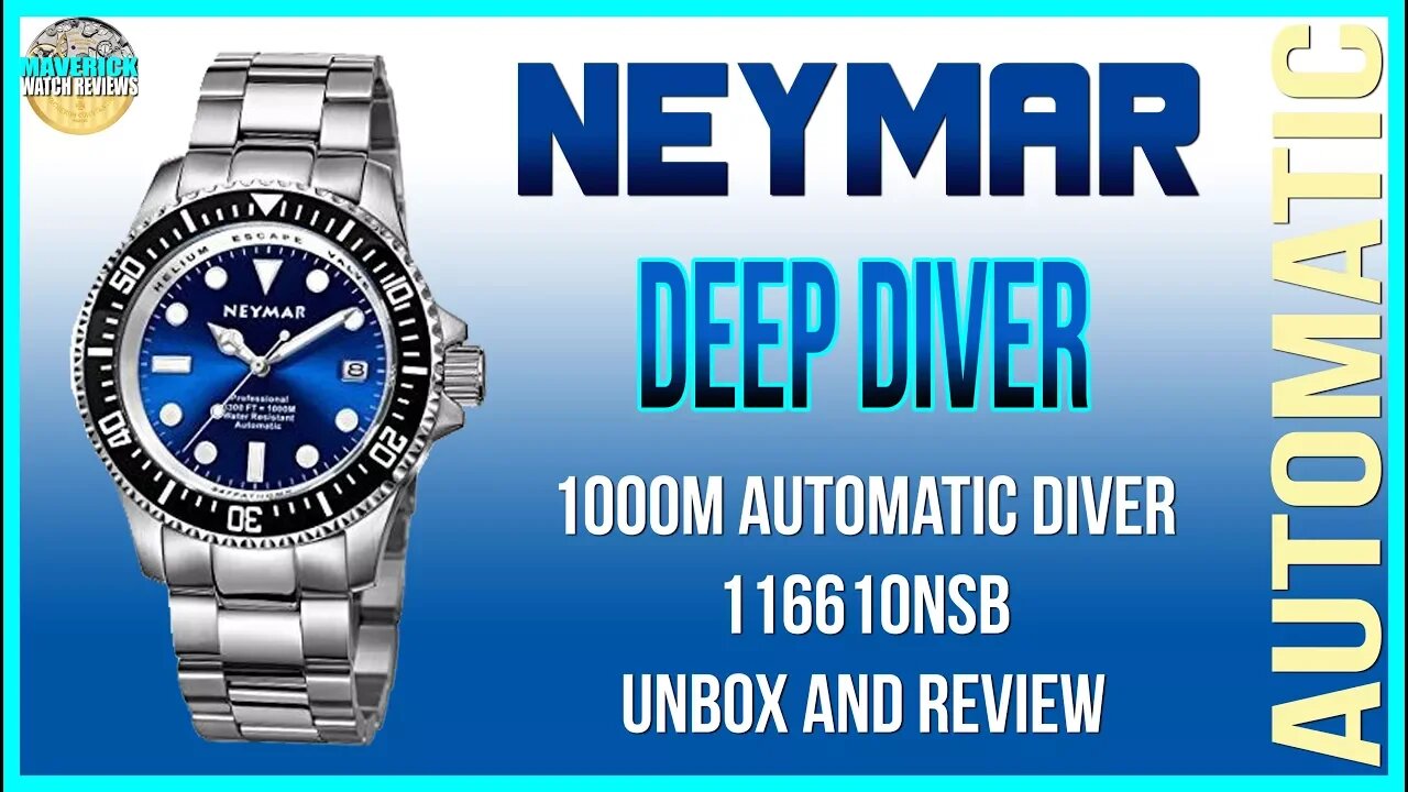 Really Deep Diver! | Neymar 1000m Chinese Automatic Diver 116610NSB Microbrand Unbox & Review