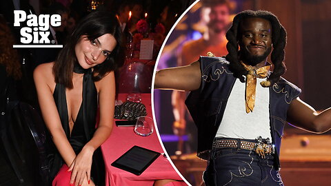 Emily Ratajkowski seen holding hands with country star Shaboozey at NYC nightclub