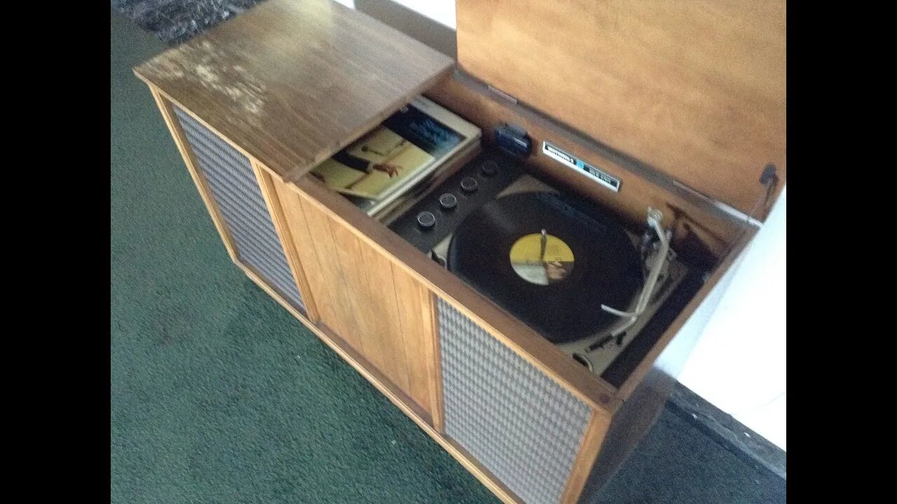 Motorola Solid State Record Player Cabinet Console