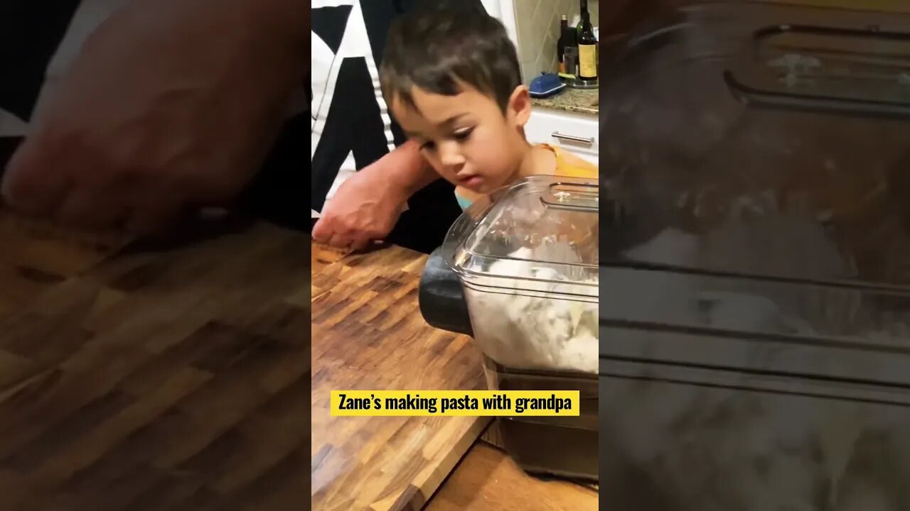 Making Pasta with Grandpa #shorts #short #pasta #pastamachine #cookingwithgrandpa
