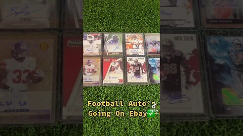 Football Auto’s🔥 #collection #hobby #mlb #nba #nfl #sportscards