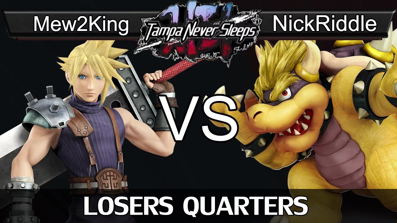 COG MVG|Mew2King (Cloud) vs. VS|NickRiddle (ZSS, Bowser, Marth) - Losers Quarters - TNS 6