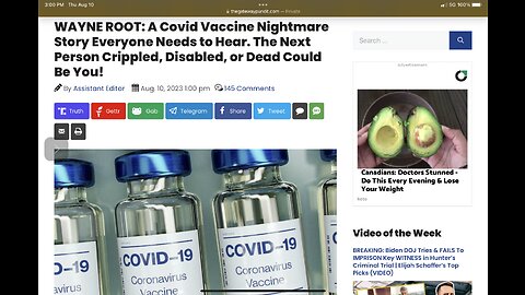 A Covid Vaccine Nightmare Story. The Next Person Crippled, Disabled, or Dead Could Be You!