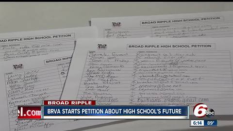 Broad Ripple group starts petition about high school's future