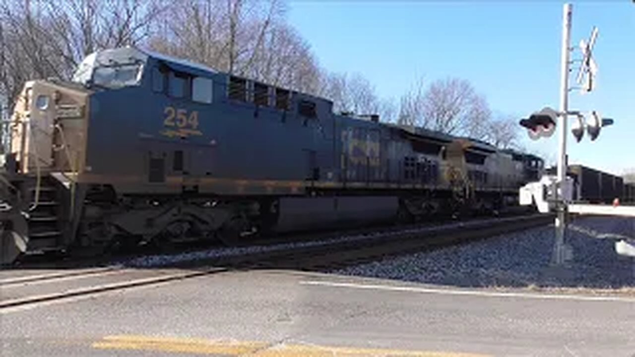 CSX B158 Empty Coke Express Train from Creston, Ohio December 15, 2023