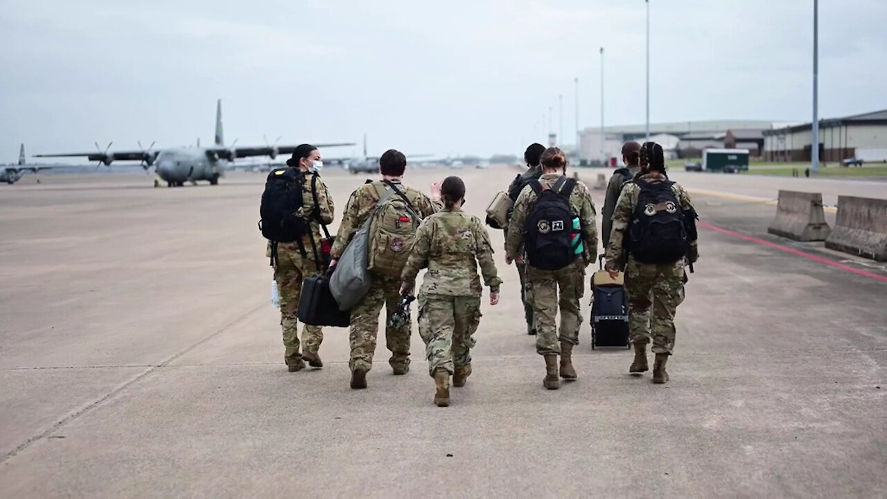 All-female C-130J crew commemorates Women's History Month