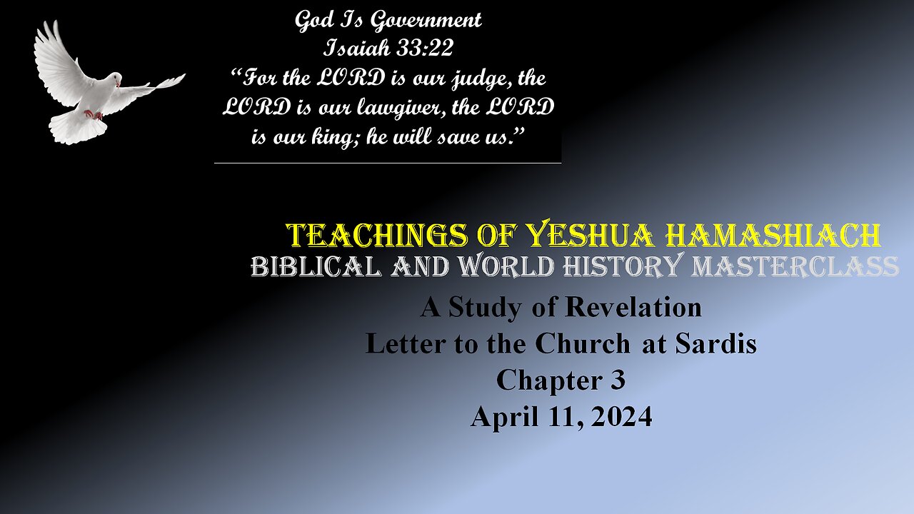 4-12-24 Study of Revelation The Letter to the Church at Sardis