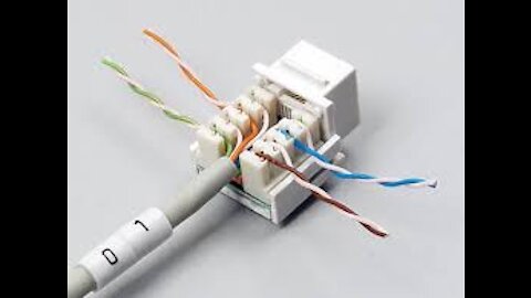 Cat5e Termination and Cat6 Termination with RJ45 Keystone Jacks