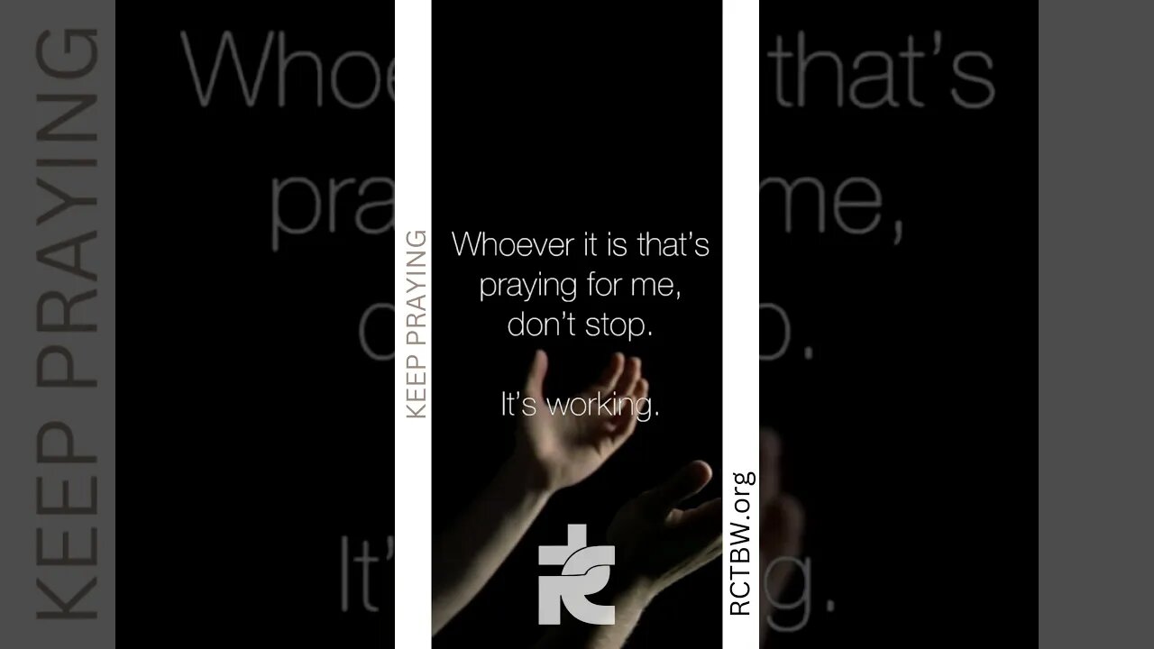 1 Thessalonians 5:17 KJV - "Pray without ceasing...."www.RCTBW.org