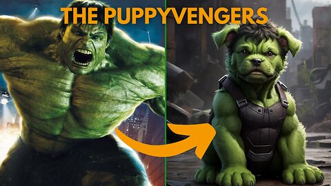 The Avengers but as Puppies