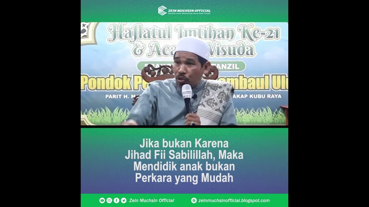 Mendidik Anak Bukan Perkara Mudah - Ustadz Zein Muchsin