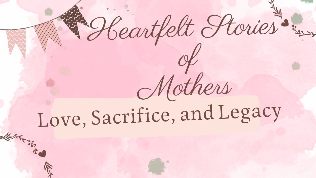 Heartfelt Stories of Mothers: Love, Sacrifice, and Legacy