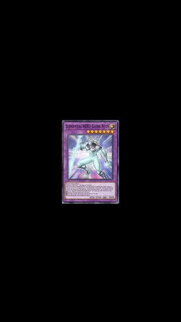 Yu Gi Oh! Elemental HERO Glow Neos