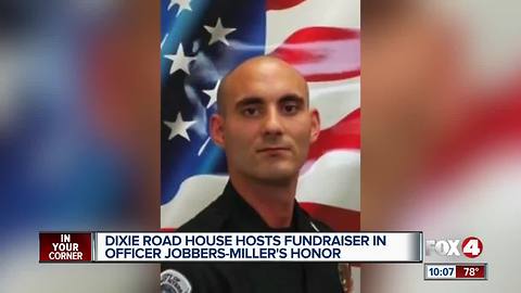 Packed Dixie Roadhouse to honor fallen officer