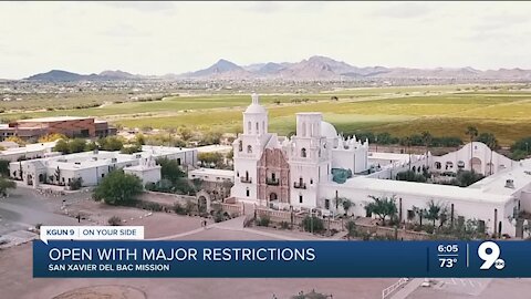 San Javier Mission restrictions