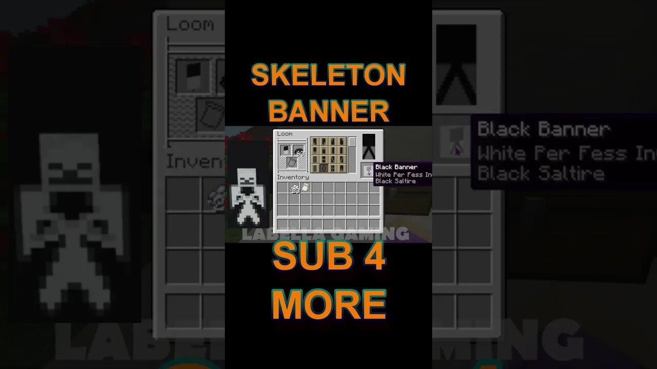 Minecraft: How To Make A Skeleton Banner