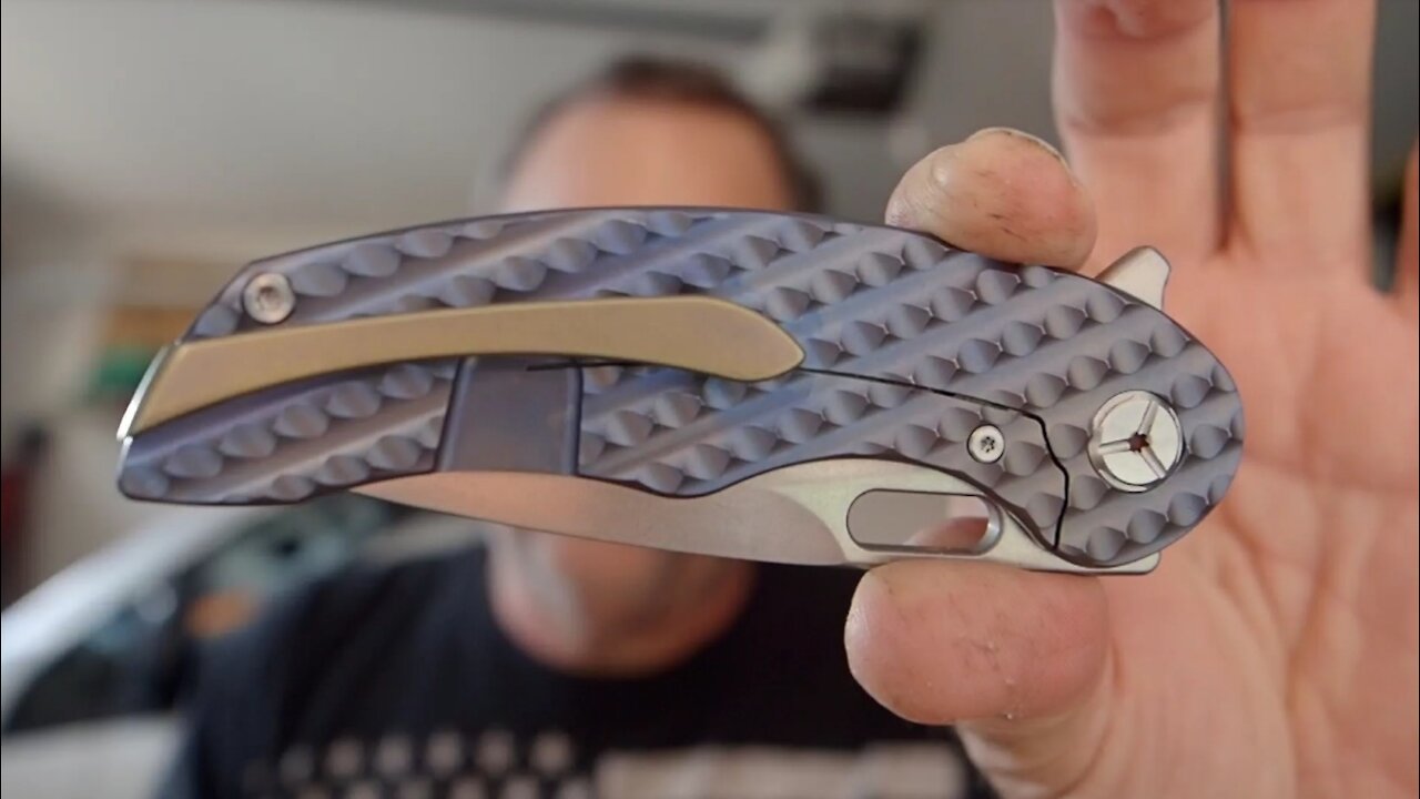 Twosun TS177 customized with anodizing and stonewash blade.