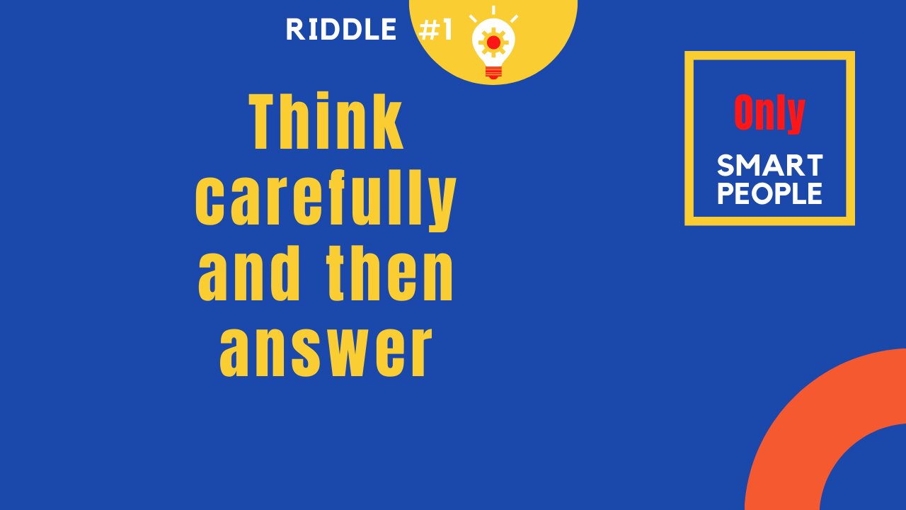 Riddle will activate your mind.Really
