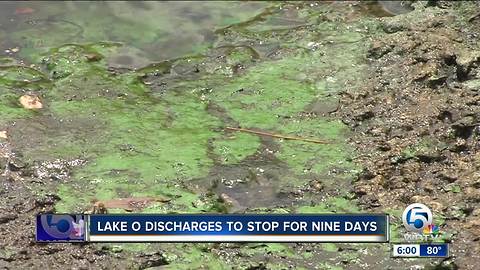 Discharges to pause 9 days on east side of lake