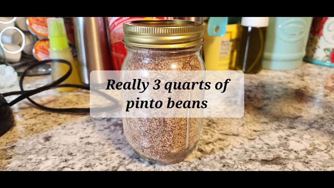 3 quarts of pinto beans really