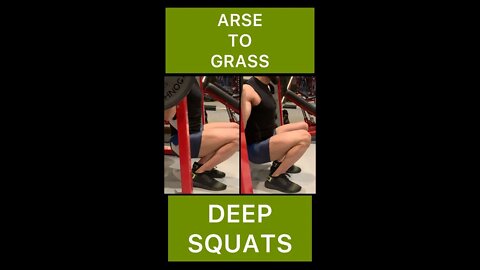 NATTY QUADS | DEEP SQUATS | Arse2Grass #shorts