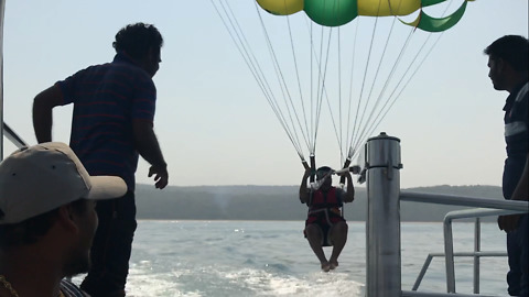 Insane Parasailing At Tarkarli, India