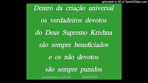 Dentro da criação universal os devotos do Deus Supremo Krishna são sempre... kfm8653