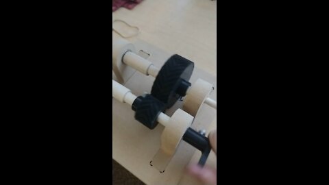 3D Printed Herringbone Gear Train
