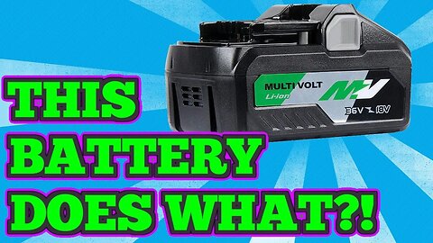Metabo HPT MultiVolt Battery Works For 18V And 36V Tools