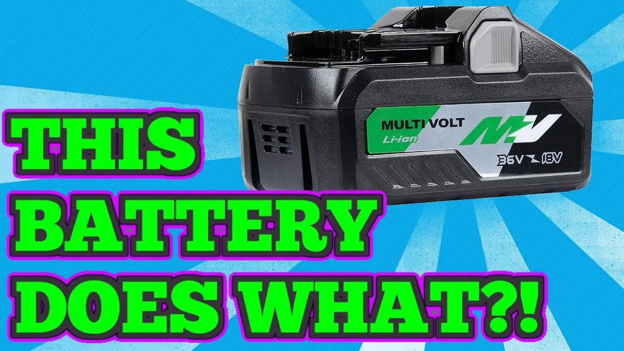 Metabo HPT MultiVolt Battery Works For 18V And 36V Tools